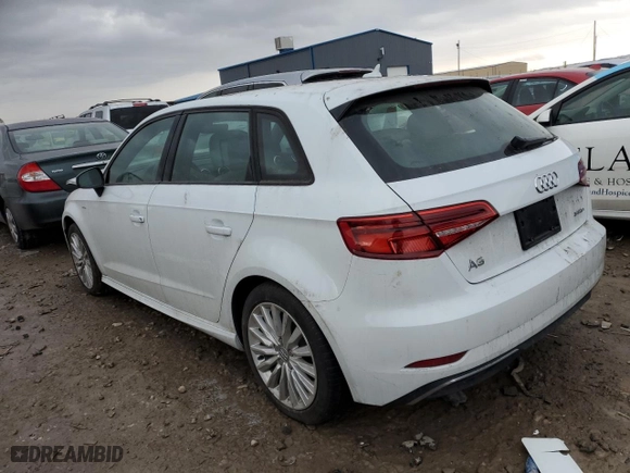 2017 Audi A3 Sportback e-tron Premium with VIN WAUUPBFF6HA066768, listed as a Copart auction lot 40199633 with NaN miles. Bid and sale history available at carsss.com. Image 2.