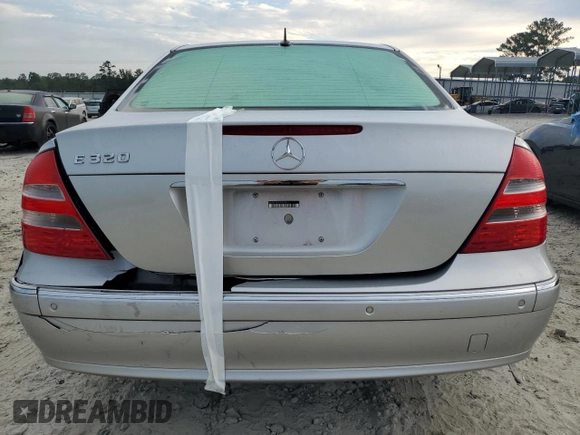 2003 Mercedes-Benz E-Class 3.2L with VIN WDBUF65J93A087012, listed as a Copart auction lot 67157614 with 146,985 mi miles and Salvage Title. Bid and sale history available at carsss.com. Image 6.