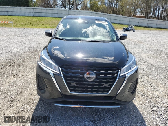 2024 Nissan Kicks S with VIN 3N1CP5BV9RL565865, listed as a Copart auction lot 50495815 with 8,343 mi miles and Salvage Title. Bid and sale history available at carsss.com. Image 5.