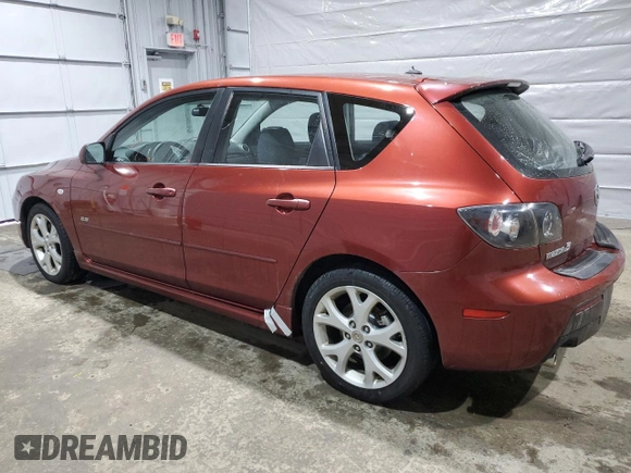 2009 Mazda 3 S Touring with VIN JM1BK344991239524, listed as a Copart auction lot 47602675 with 124,758 mi miles and Salvage Title. Bid and sale history available at DreamBid. Image 2.