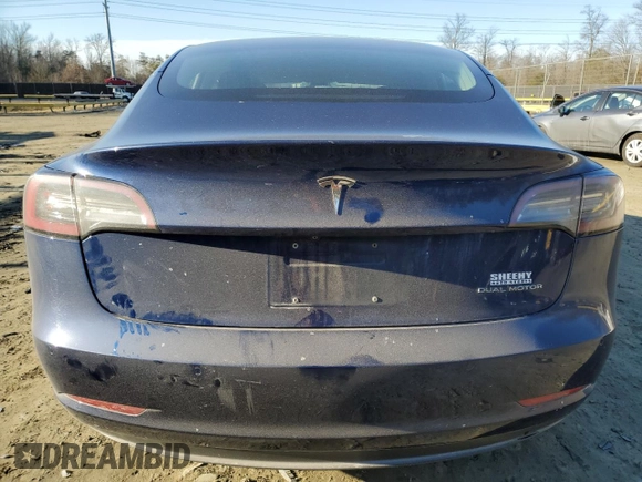 2018 Tesla Model 3 Long Range Battery with VIN 5YJ3E1EB6JF117440, listed as a Copart auction lot 42785235 with 105,459 mi miles and Salvage Title. Bid and sale history available at DreamBid. Image 6.