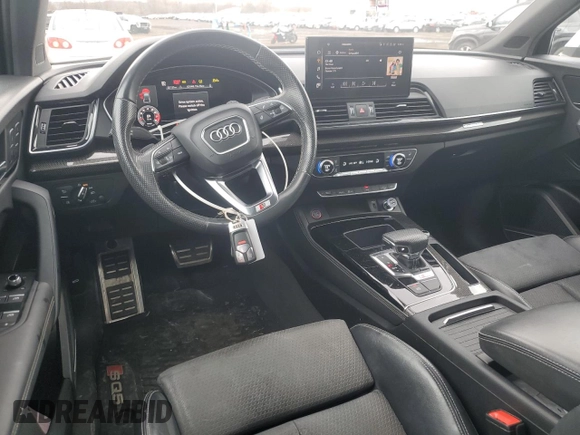2021 Audi SQ5 Premium Plus with VIN WA1B4AFY9M2022325, listed as a Copart auction lot 50020205 with 57,836 mi miles and Salvage Title. Bid and sale history available at carsss.com. Image 8.