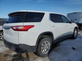 2021 Chevrolet Traverse LS with VIN 1GNERFKW4MJ173771, listed as a Copart auction lot 45528905 with 42,808 mi miles and Salvage Title. Bid and sale history available at carsss.com. Image 3.