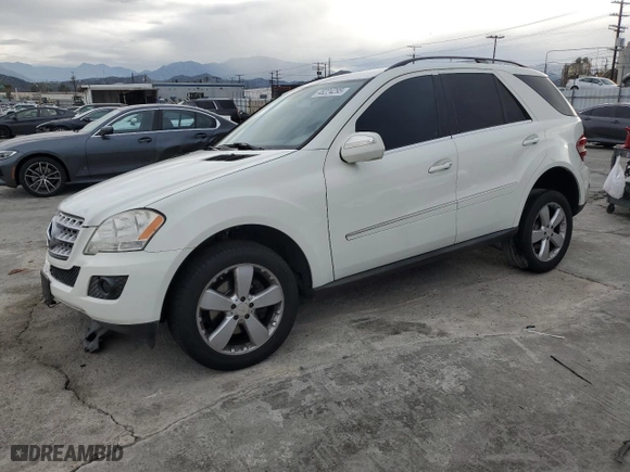 2010 Mercedes-Benz M-Class ML 350 with VIN 4JGBB5GB9AA618612, listed as a Copart auction lot 48224295 with 184,436 mi miles and Salvage Title. Bid and sale history available at carsss.com. Image 1.