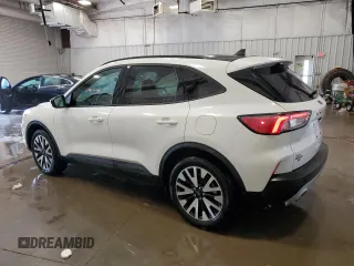 2020 Ford Escape SE Sport Hybrid with VIN 1FMCU9BZ7LUC52290, listed as a Copart auction lot 57080835 with 44,849 mi miles and Salvage title. Bid and sale history available at DreamBid. Image 2.