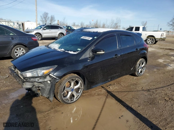 2017 Ford Focus ST with VIN 1FADP3L93HL254326, listed as a Copart auction lot 50044185 with 101,616 mi miles and Salvage Title. Bid and sale history available at carsss.com. Image 1.