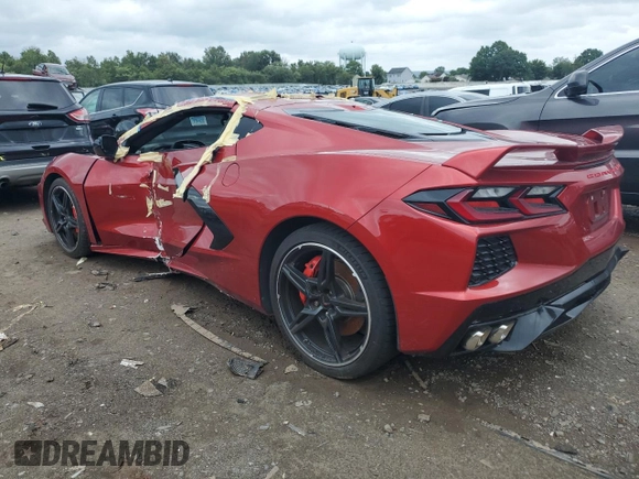 2021 Chevrolet Corvette 3LT with VIN 1G1YC2D43M5114255, listed as a Copart auction lot 66332224 with 16,582 mi miles and Salvage Title. Bid and sale history available at carsss.com. Image 2.
