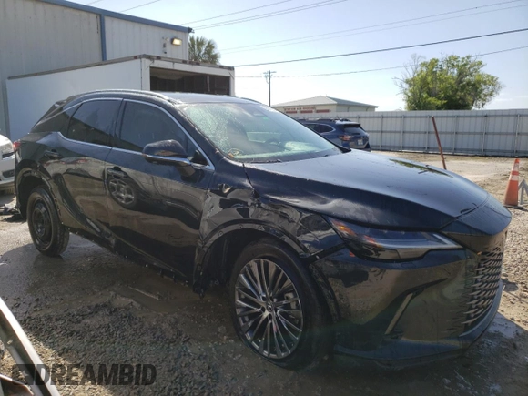 2023 Lexus RX with VIN 2T2BAMBA4PC007824, listed as a Copart auction lot 45815134 with 17,291 mi miles. Bid and sale history available at carsss.com. Image 4.