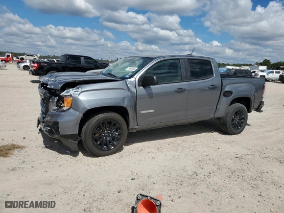 2021 GMC Canyon 2WD Elevation Standard with VIN 1GTG5BEN1M1259239, listed as a Copart auction lot 71401834 with 46,164 mi miles and Salvage Title. Bid and sale history available at carsss.com. Image 1.