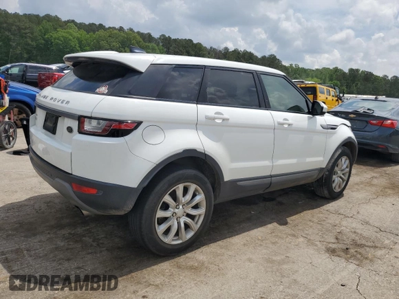 2018 Land Rover Range Rover Evoque SE with VIN SALVP2RX6JH297042, listed as a Copart auction lot 53931725 with Not provided miles and Salvage title. Bid and sale history available at DreamBid. Image 3.