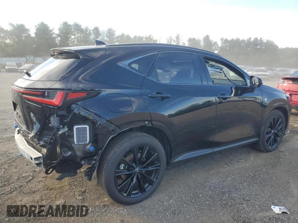 2024 Lexus NX with VIN JTJKKCFZ9R2020840, listed as a Copart auction lot 63995504 with 13,189 mi miles and Salvage Title. Bid and sale history available at carsss.com. Image 3.
