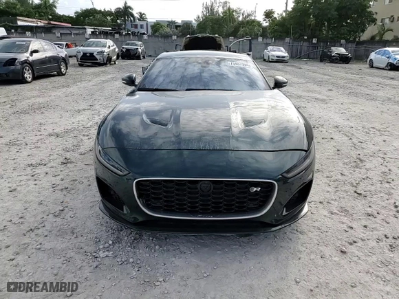 2024 Jaguar F-TYPE R with VIN SAJD51FE9RCK86827, listed as a Copart auction lot 75407394 with 1,032 mi miles and Salvage Title. Bid and sale history available at carsss.com. Image 14.