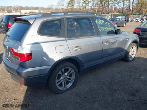 2007 BMW X3 3.0si with VIN WBXPC934X7WF15402, listed as a IAAI auction lot 41756885 with 999,999 mi miles. Bid and sale history available at carsss.com. Image 4.