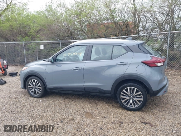 2021 Nissan Kicks SV with VIN 3N1CP5CV7ML477999, listed as a IAAI auction lot 41953378 with 107,060 mi miles. Bid and sale history available at carsss.com. Image 15.