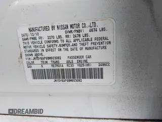 2011 Infiniti G25 Journey z VIN JN1DV6AP6BM603082, wystawiony jako IAAI lot #41391469 z przebiegiem 126 432 mil mil oraz . Historia ofert i sprzedaży dostępna na DreamBid. Obrazek 9.
