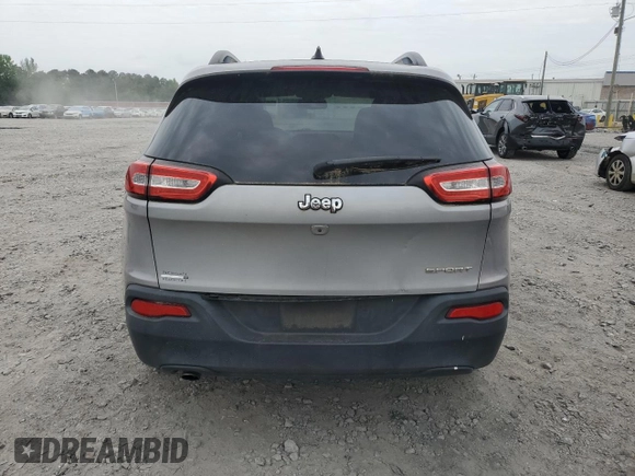 2017 Jeep Cherokee Sport with VIN 1C4PJLAB0HW586110, listed as a Copart auction lot 54617155 with 106,597 mi miles and Clean Title. Bid and sale history available at carsss.com. Image 6.