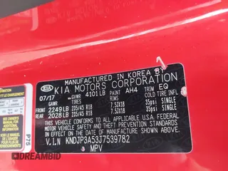 2018 Kia Soul + with VIN KNDJP3A53J7539782, listed as a IAAI auction lot 41743823 with 68,640 mi miles. Bid and sale history available at carsss.com. Image 9.