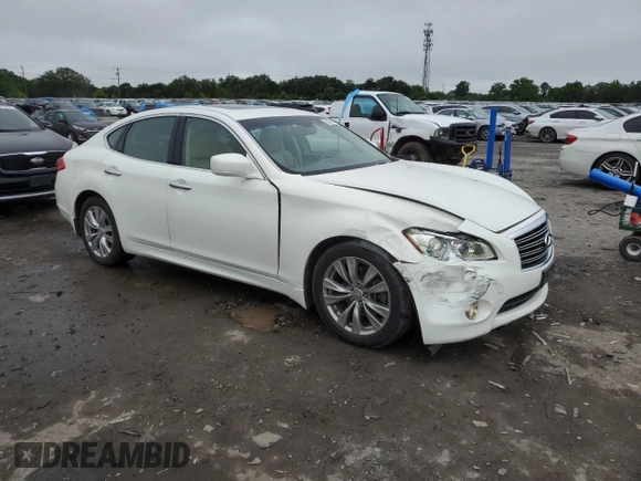 2012 Infiniti M z VIN JN1BY1AP2CM332668, wystawiony jako Copart lot #58692455 z przebiegiem 170 121 mil mil oraz Szkoda całkowita • Salvage title. Historia ofert i sprzedaży dostępna na DreamBid. Obrazek 4.