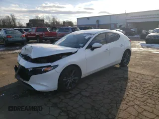 2019 Mazda Mazda3 Hatchback w/Preferred Pkg with VIN JM1BPBMM6K1122341, listed as a Copart auction lot 45672615 with 90,930 mi miles and Salvage Title. Bid and sale history available at carsss.com. Image 1.