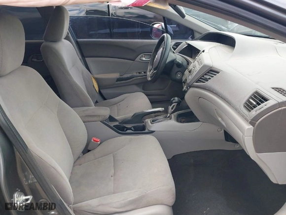 2012 Honda Civic Sdn LX with VIN 19XFB2F56CE376359, listed as a IAAI auction lot 41549725 with 1 mi miles. Bid and sale history available at carsss.com. Image 5.