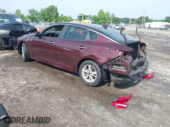 2017 Kia Optima LX with VIN 5XXGT4L35HG166074, listed as a IAAI auction lot 42453729 with 105,999 mi miles and . Bid and sale history available at DreamBid. Image 3.
