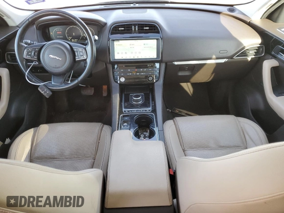 2017 Jaguar F-PACE 20d Prestige with VIN SADCK2BN7HA091953, listed as a Copart auction lot 82461244 with 94,523 mi miles and Salvage Title. Bid and sale history available at carsss.com. Image 8.