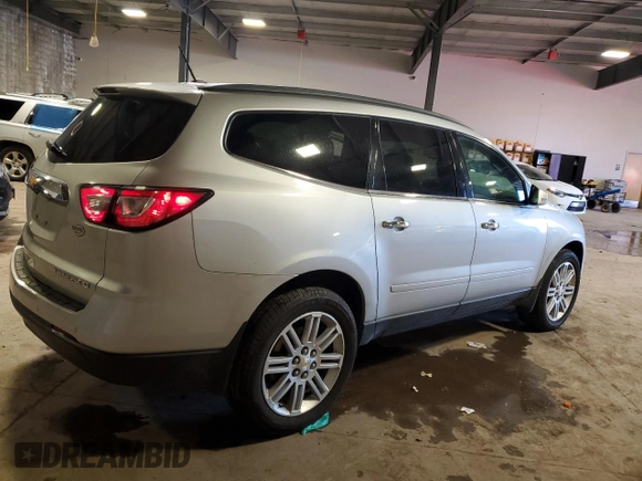 2015 Chevrolet Traverse LT with VIN 1GNKRGKD5FJ324711, listed as a Copart auction lot 50052505 with 126,555 mi miles and Salvage Title. Bid and sale history available at carsss.com. Image 3.