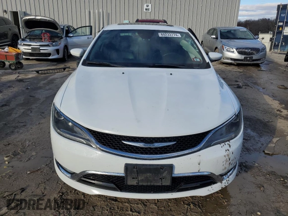 2016 Chrysler 200 C with VIN 1C3CCCEG0GN114674, listed as a Copart auction lot 80233774 with 0 mi miles and Salvage Title. Bid and sale history available at carsss.com. Image 5.