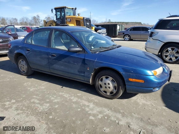 2002 Saturn SL with VIN 1G8ZH52862Z107062, listed as a Copart auction lot 43154885 with 128,065 mi miles and Salvage Title. Bid and sale history available at carsss.com. Image 4.