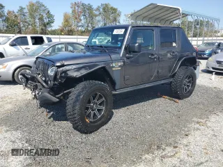 2018 Jeep Wrangler JK Unlimited Sport S with VIN 1C4BJWDG0JL842059, listed as a Copart auction lot 74382094 with 63,373 mi miles and Salvage Title. Bid and sale history available at carsss.com. Image 1.