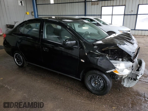 2020 Mitsubishi Mirage ES z VIN ML32F3FJXLHF12630, wystawiony jako Copart lot #53388365 z przebiegiem 33 043 mil mil oraz Czysty tytuł • Clean title. Historia ofert i sprzedaży dostępna na DreamBid. Obrazek 4.
