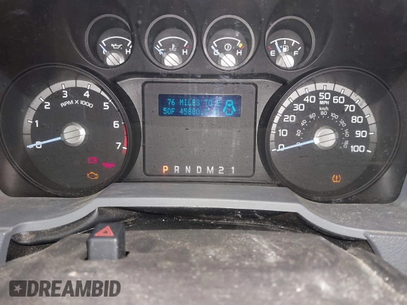 2013 Ford F-250 XL with VIN 1FTBF2A61DEB82032, listed as a IAAI auction lot 41009639 with 45,880 mi miles and . Bid and sale history available at DreamBid. Image 7.
