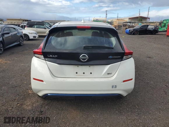 2018 Nissan LEAF SL with VIN 1N4AZ1CP5JC305508, listed as a Copart auction lot 71486084 with 77,307 mi miles and Salvage Title. Bid and sale history available at DreamBid. Image 6.