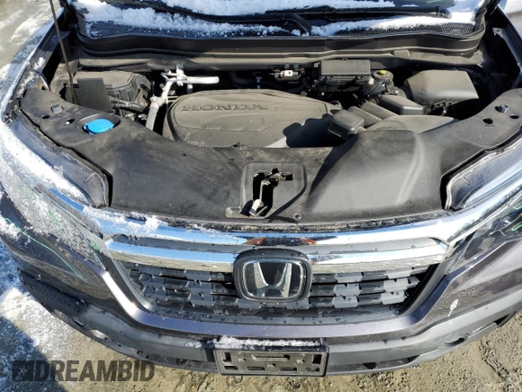 2020 Honda Ridgeline RTL with VIN 5FPYK3F54LB025479, listed as a Copart auction lot 89252185 with 37,706 mi miles and Salvage title. Bid and sale history available at DreamBid. Image 11.