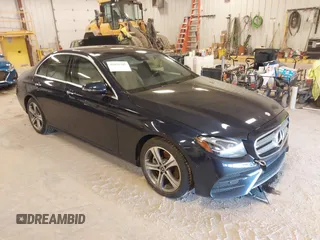 2018 Mercedes-Benz E with VIN WDDZF4KB7JA382850, listed as a IAAI auction lot 41991305 with 56,187 mi miles. Bid and sale history available at carsss.com. Image 1.