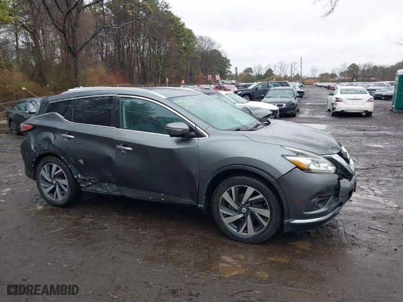 2015 Nissan Murano SV with VIN 5N1AZ2MH6FN258164, listed as a IAAI auction lot 41956754 with 84,614 mi miles. Bid and sale history available at carsss.com. Image 13.