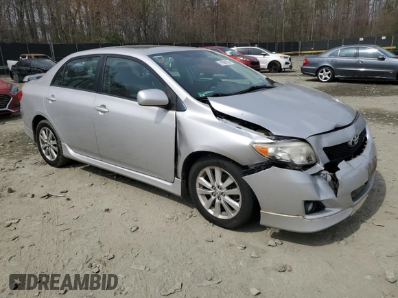2010 Toyota Corolla with VIN 2T1BU4EEXAC457317, listed as a Copart auction lot 51596195 with 203,296 mi miles and Salvage Title. Bid and sale history available at carsss.com. Image 4.