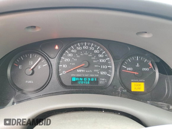 2001 Chevrolet Impala with VIN 2G1WF52E619288458, listed as a Copart auction lot 44365025 with 128,458 mi miles and Salvage title. Bid and sale history available at DreamBid. Image 9.
