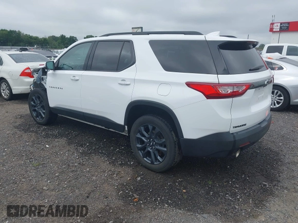 2021 Chevrolet Traverse RS with VIN 1GNERJKW9MJ233563, listed as a IAAI auction lot 42505578 with 57,999 mi miles and . Bid and sale history available at DreamBid. Image 3.