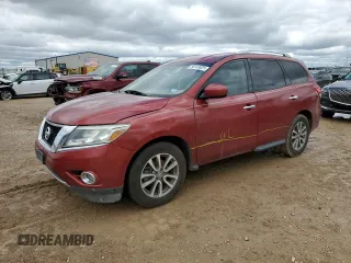 2015 Nissan Pathfinder S z VIN 5N1AR2MN4FC651257, wystawiony jako Copart lot #56143825 z przebiegiem 164 738 mil mil oraz Szkoda całkowita • Salvage title. Historia ofert i sprzedaży dostępna na DreamBid. Obrazek 1.