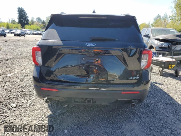 2023 Ford Explorer ST-Line with VIN 1FMSK8KH7PGA10123, listed as a Copart auction lot 45422205 with 29,136 mi miles and Salvage title. Bid and sale history available at DreamBid. Image 6.