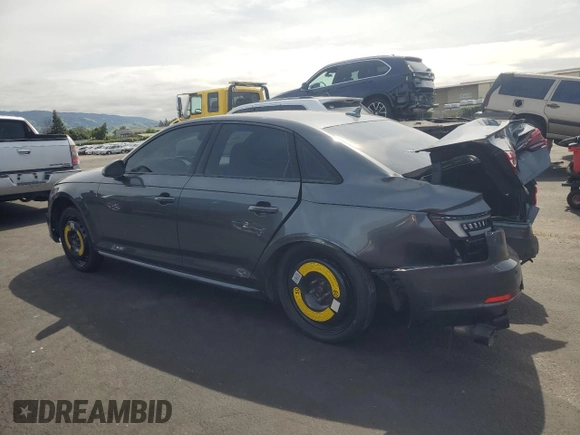 2018 Audi S4 Prestige z VIN WAUC4AF44JA123438, wystawiony jako Copart lot #51455125 z przebiegiem Nie podano mil oraz Szkody całkowita. Historia ofert i sprzedaży dostępna na DreamBid. Obrazek 2.