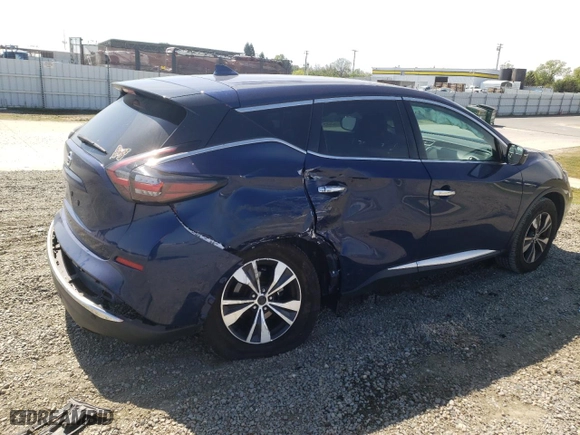 2020 Nissan Murano S with VIN 5N1AZ2AJ8LN121889, listed as a Copart auction lot 50667745 with 63,741 mi miles and Salvage Title. Bid and sale history available at carsss.com. Image 3.