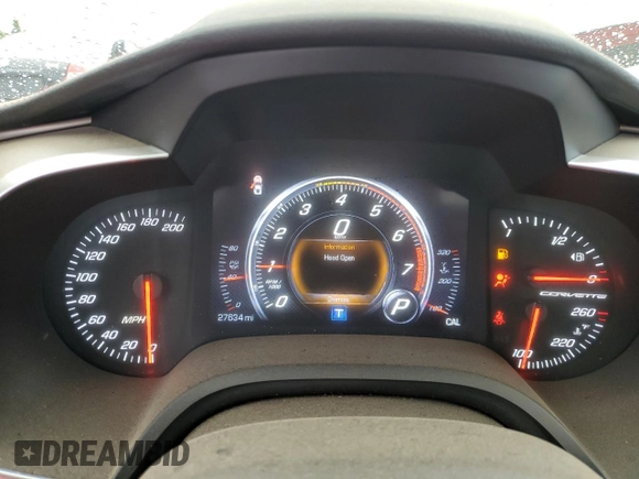 2017 Chevrolet Corvette Z51 2LT with VIN 1G1YK3D72H5121674, listed as a Copart auction lot 53059704 with 27,634 mi miles. Bid and sale history available at carsss.com. Image 9.