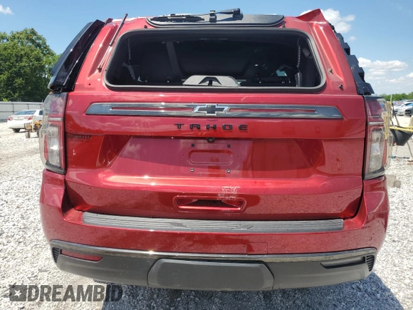 2021 Chevrolet Tahoe Z71 z VIN 1GNSKPKD9MR349131, wystawiony jako Copart lot #59009405 z przebiegiem 24 115 mil mil oraz Szkoda całkowita • Salvage title. Historia ofert i sprzedaży dostępna na DreamBid. Obrazek 6.