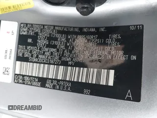 2012 Toyota Sienna LE AAS с VIN 5TDKK3DCXCS187273, выставлен на аукционе IAAI как лот 41741836 с пробегом 126 290 миль миль и . История ставок и продаж доступна на DreamBid. Изображение 9.