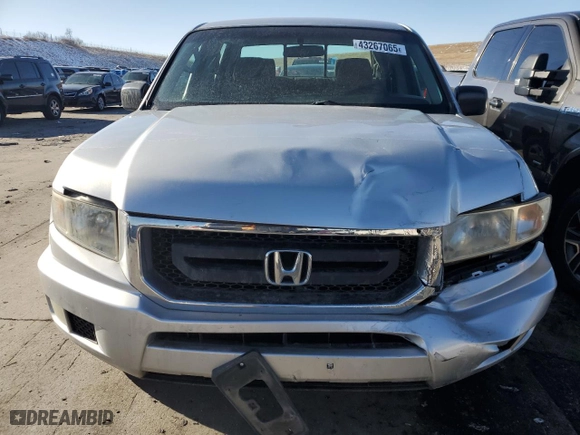 2010 Honda Ridgeline RT with VIN 5FPYK1F28AB008613, listed as a Copart auction lot 43267065 with 145,405 mi miles and Salvage Title. Bid and sale history available at carsss.com. Image 5.