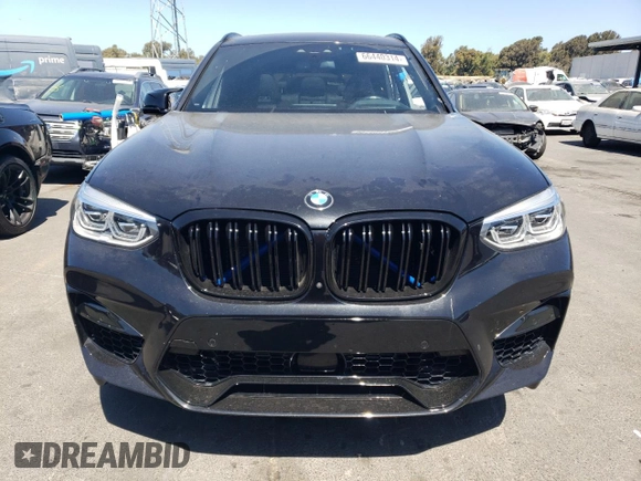 2020 BMW X3 M Competition with VIN 5YMTS0C00LLT10341, listed as a Copart auction lot 66440314 with 34,357 mi miles and Salvage Title. Bid and sale history available at carsss.com. Image 5.
