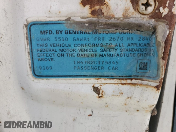 1972 Chevrolet Impala с VIN 1M47R2C175845, выставлен на аукционе Copart как лот 57104455 с пробегом 23 888 миль миль и Чистый • Clean title. История ставок и продаж доступна на DreamBid. Изображение 12.
