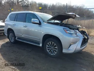 2017 Lexus GX with VIN JTJJM7FX3H5162464, listed as a IAAI auction lot 41774599 with 98,097 mi miles. Bid and sale history available at carsss.com. Image 1.